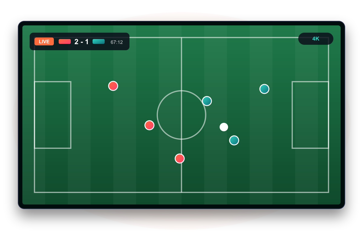 Live sports IPTV: football match streaming in 4K on Tashan IPTV